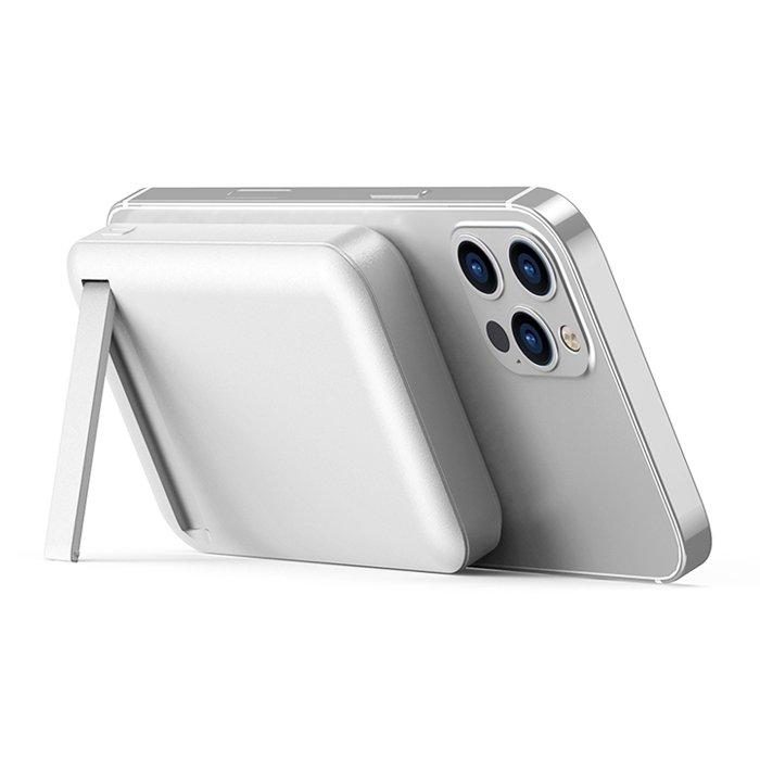 Wiwu Snap Cube 10000mAh Mini Magnetic Wireless Power Bank - White