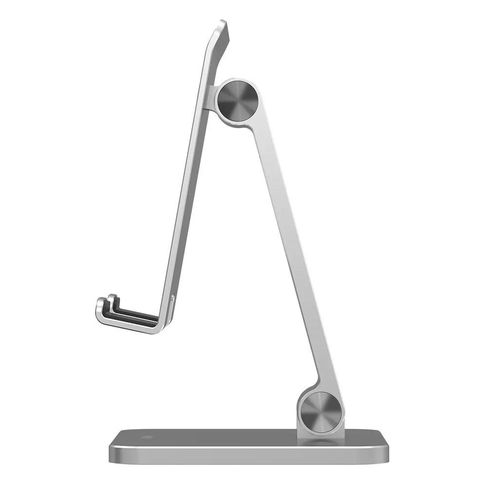 حامل مكتبي قابل للتعديل للهاتف و التابلت من ويو - فضي (ZM305)