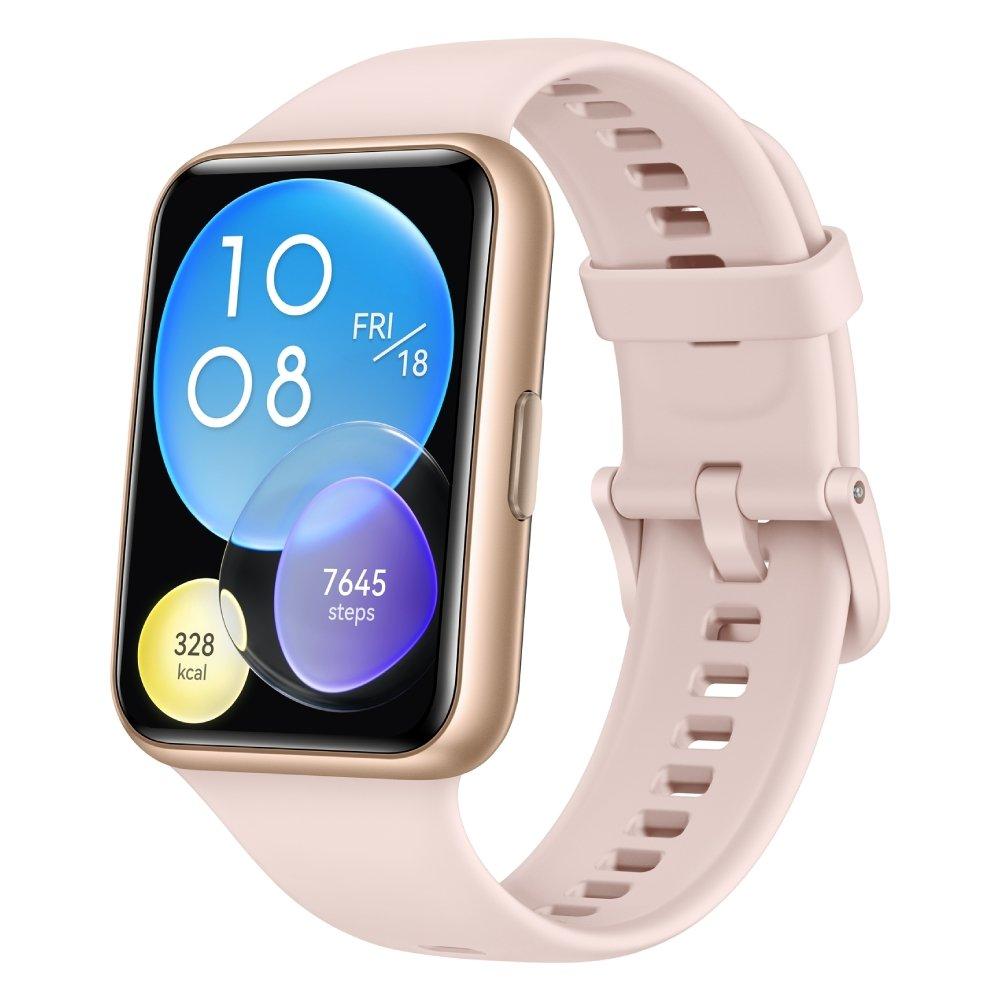 Huawei Watch Fit 2, 44mm, Aluminum body, Silicon Strap - Sakura Pink