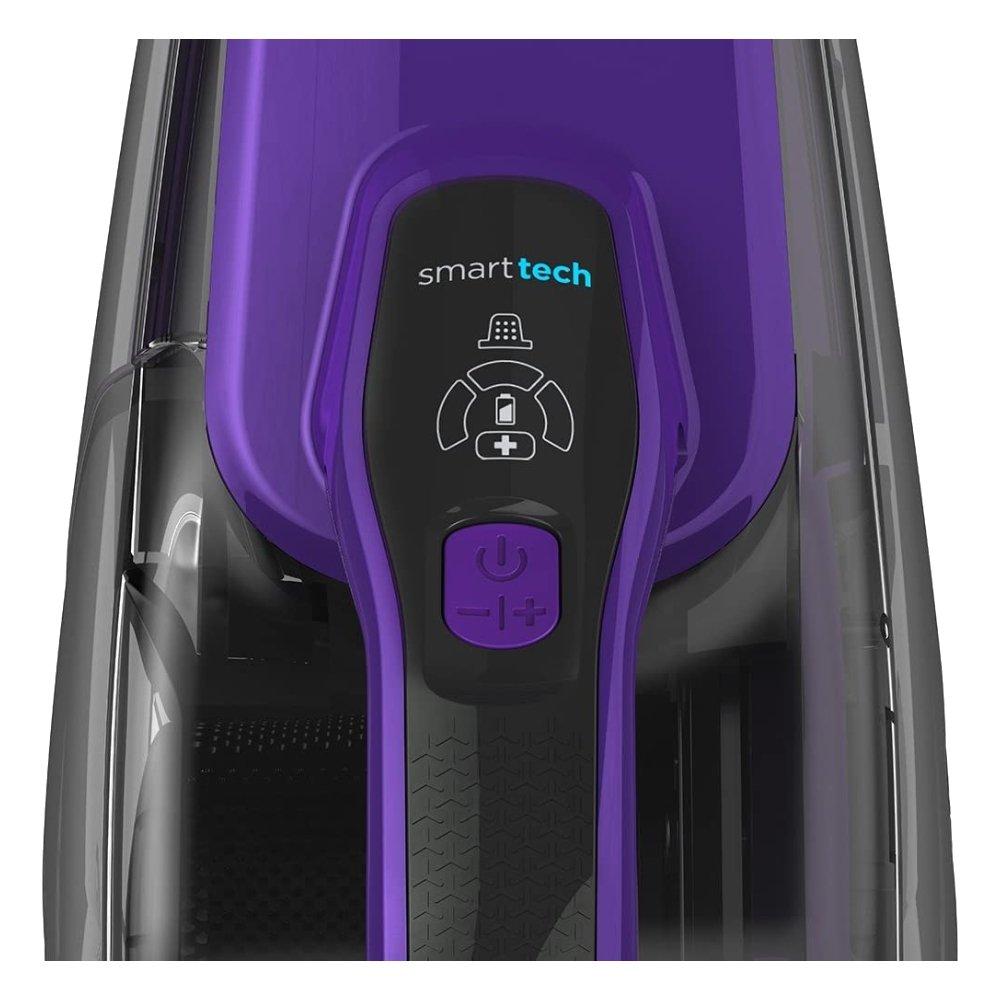 مكنسة كهربائية محمولة ليثيوم أيون 10.8 فولت من بلاك اند ديكر، قدرة 27 وات، سعة 0.5 لتر، DVJ325BFSP-GB - رمادي