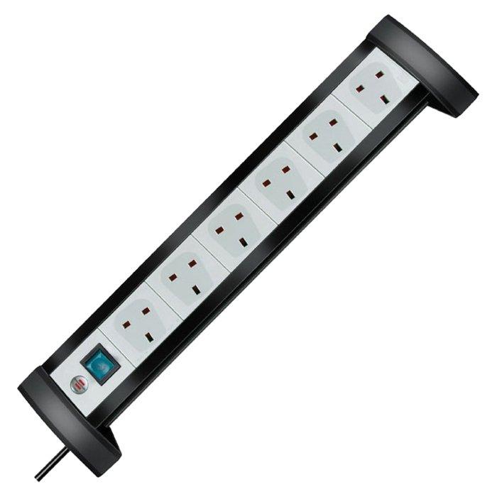 Buy Brennenstuhl 6 outlets germany extension 3 meter - black / grey (1156253416) in Kuwait