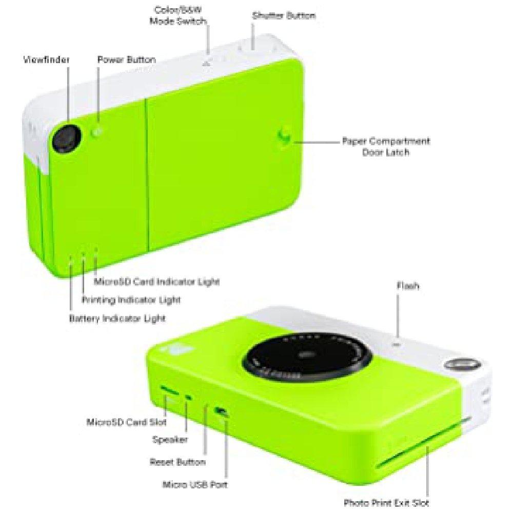 Kodak PRINTOMATIC Digital Instant Print Camera - Green