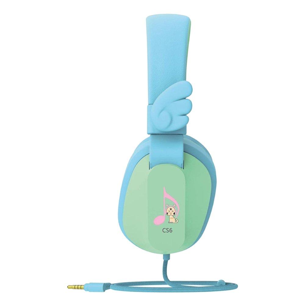سماعة سلكية للأطفال من ريبوكس - أزرق / أخضر