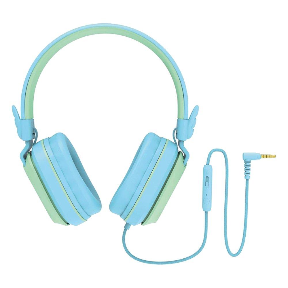 سماعة سلكية للأطفال من ريبوكس - أزرق / أخضر