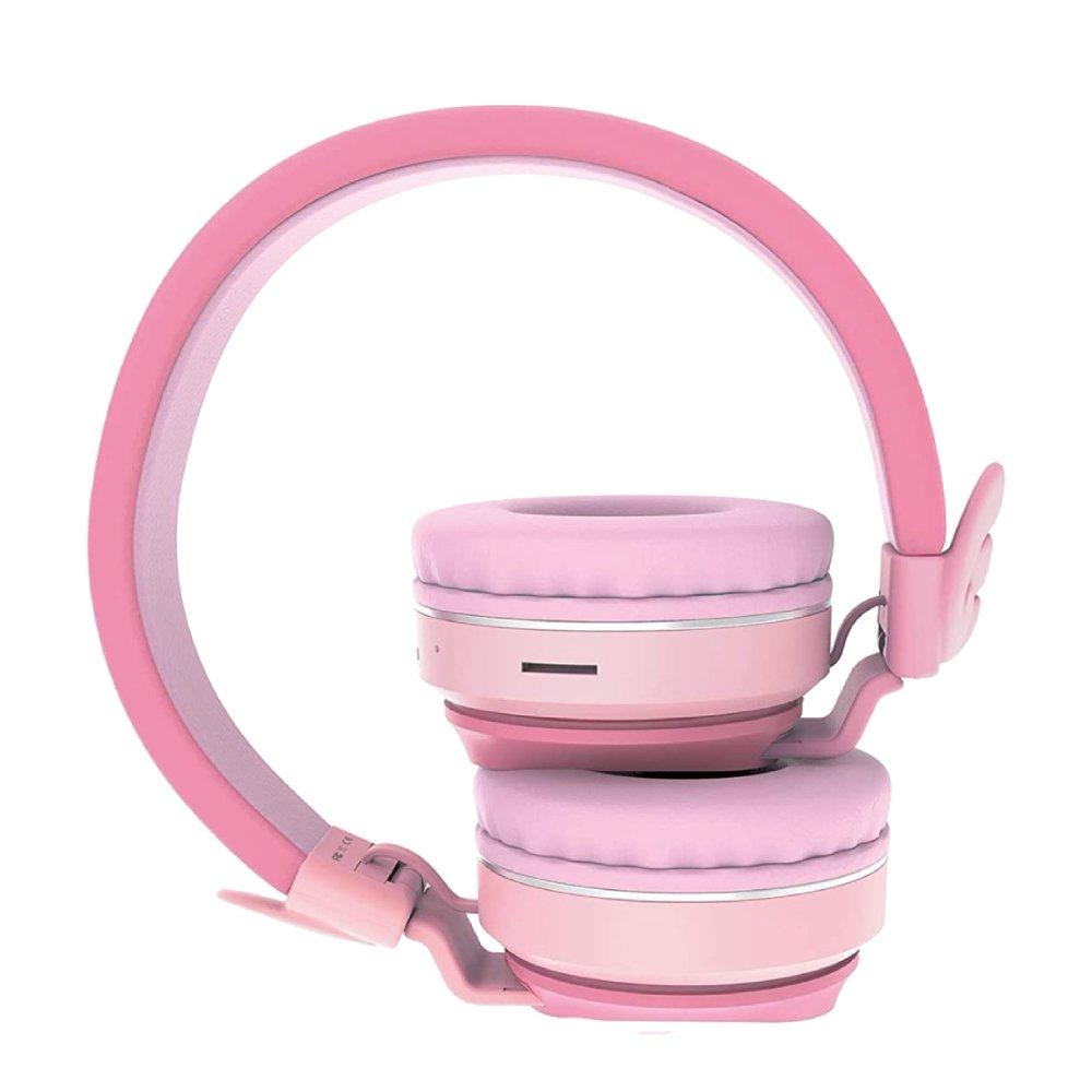 سماعة الأجنحة بتقنية البلوتوث للأطفال من ريبوكس - وردي / أحمر