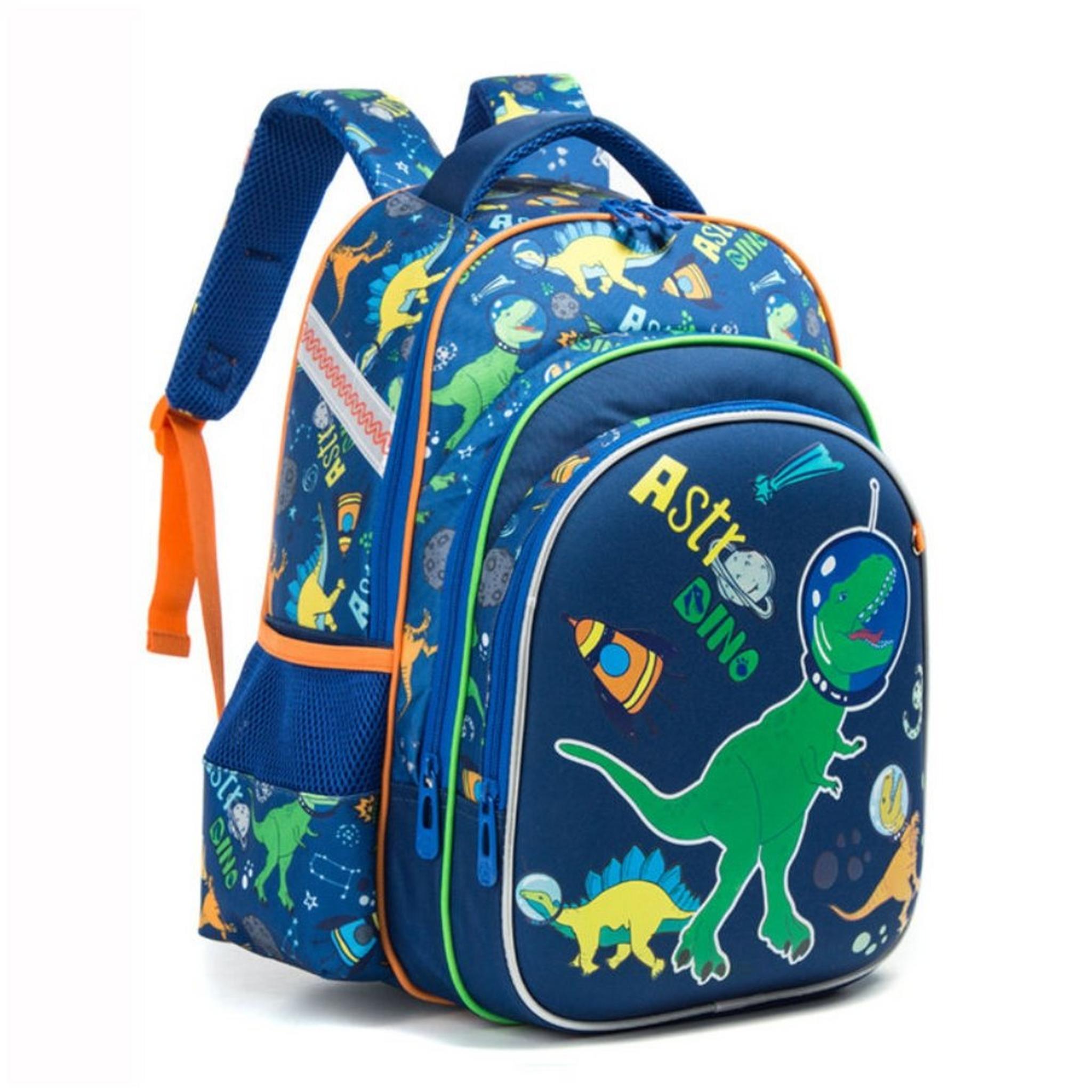 Riwbox Astro Dinosaur Backpack - Blue