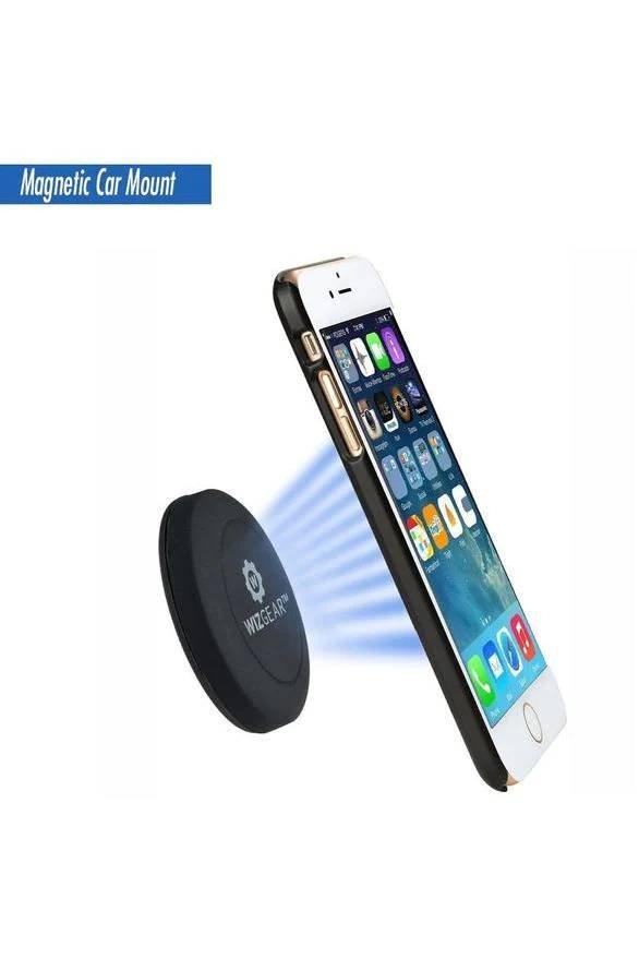 حامل الهاتف للسيارة معدني مغناطيسي من ويزجير - أسود