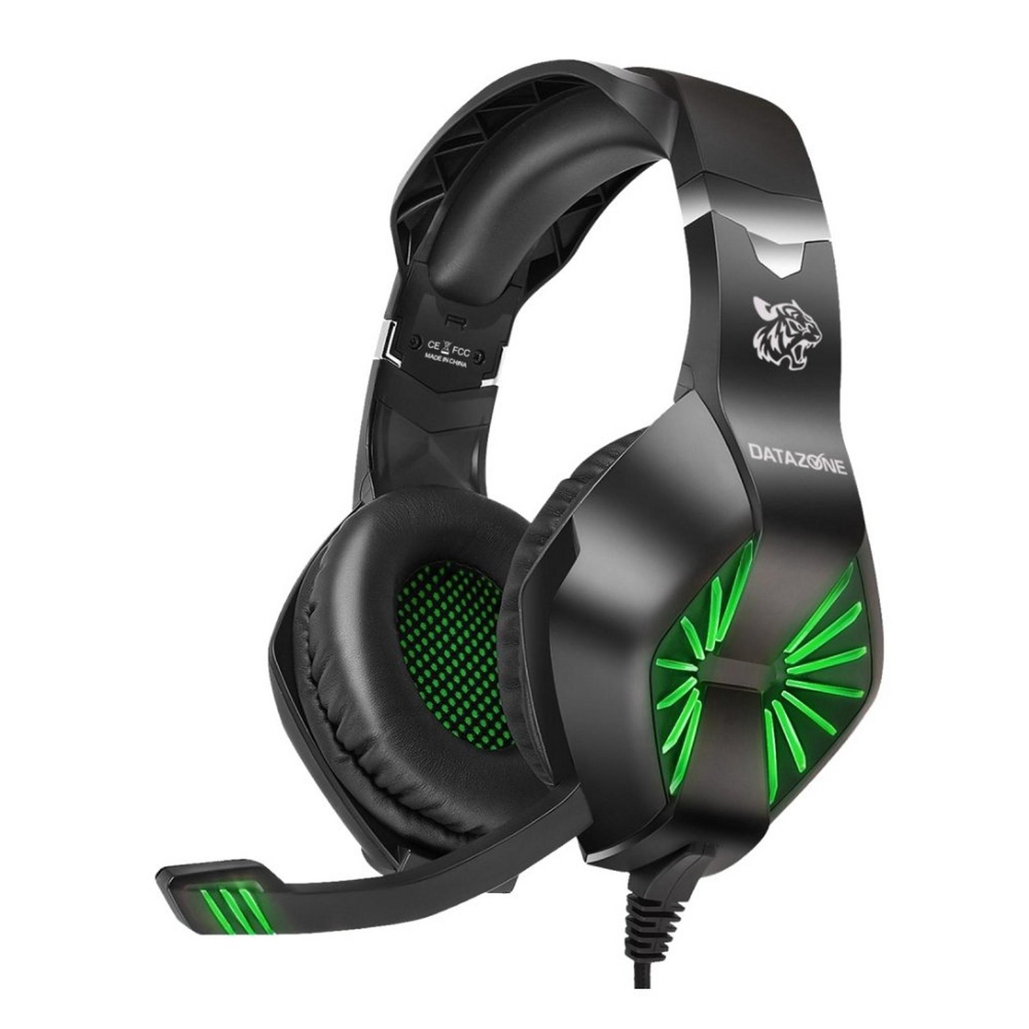 Datazone G1500 Over Ear Wired Gaming Headset for PS4 and PC - Green