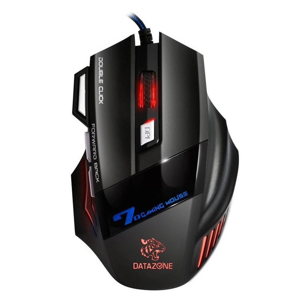 Buy Datazone x7 rgb wired gaming mouse – black in Saudi Arabia