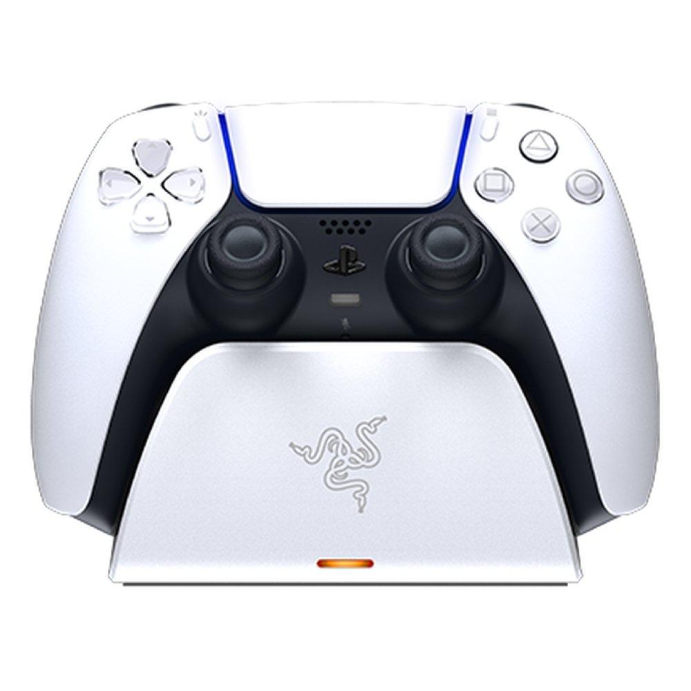 Buy Razer universal quick charging stand for ps5 - white (controller sold separately) in Saudi Arabia