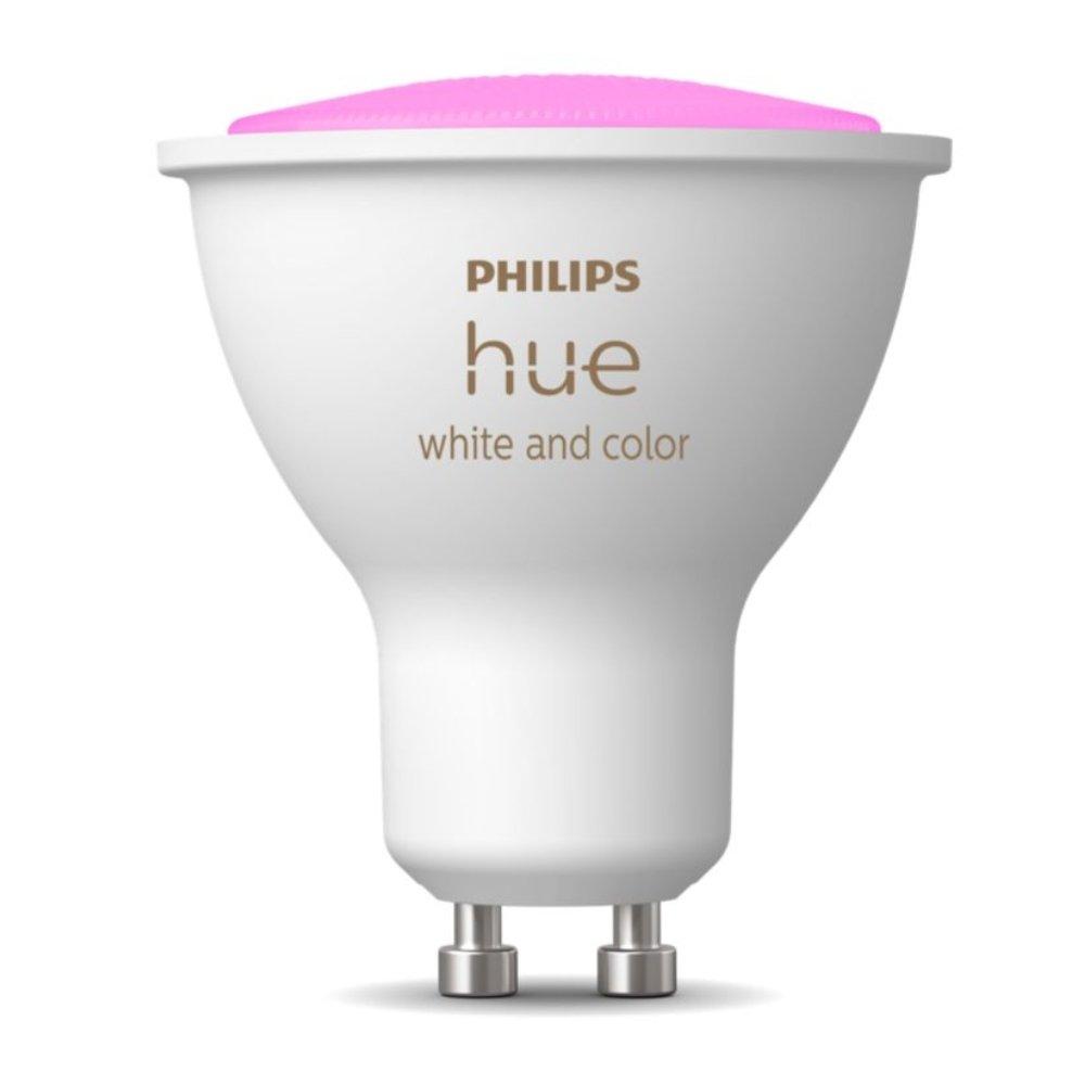 Philips Hue GU10 White and color Light Bulb, 2 Pcs Pack, 4.3W, PHI-929001953112 - White