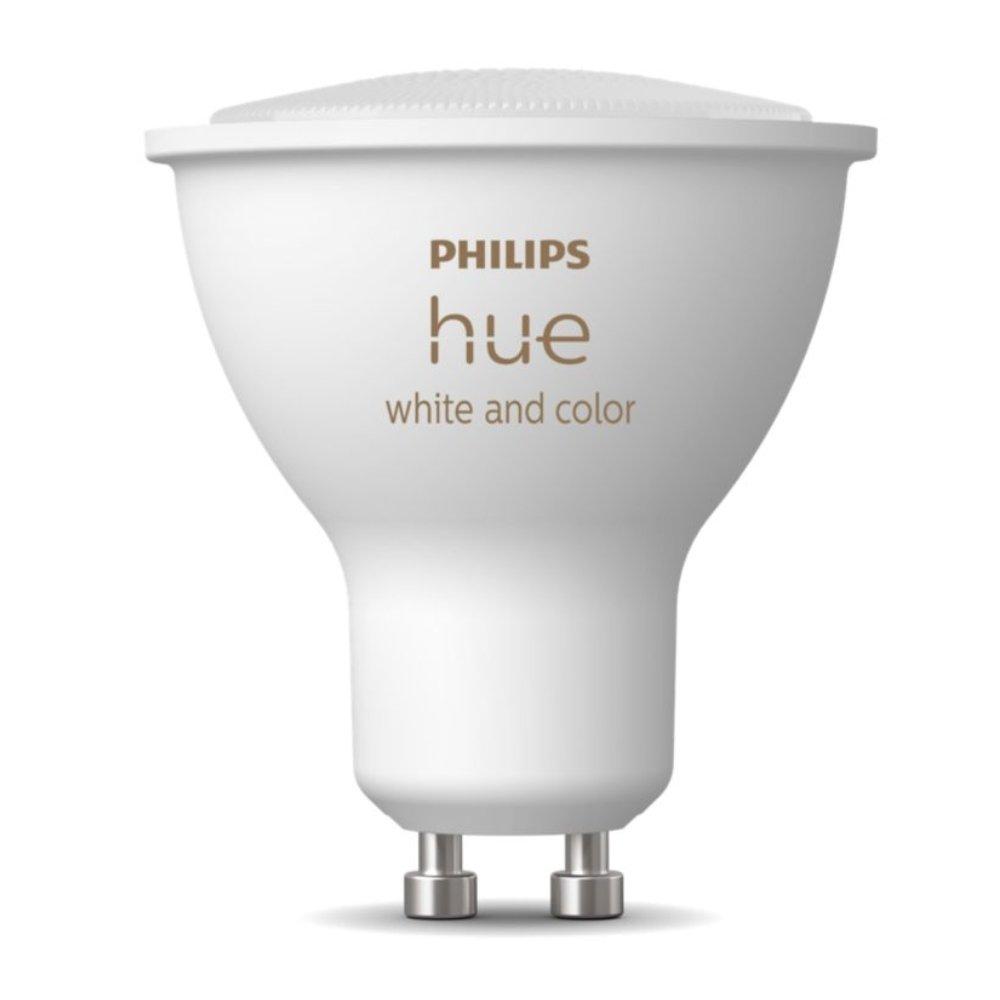 Philips Hue GU10 White and color Light Bulb, 2 Pcs Pack, 4.3W, PHI-929001953112 - White
