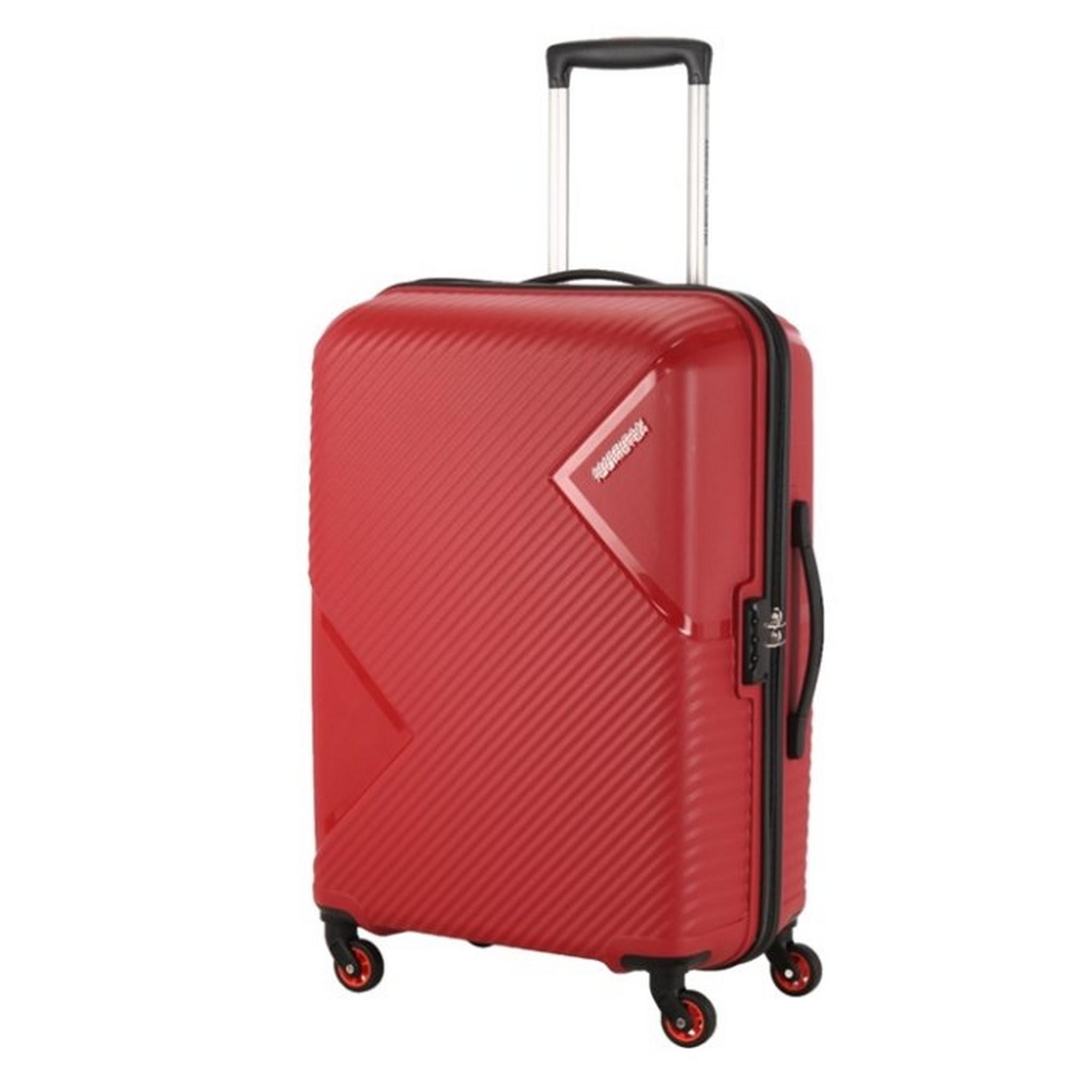 American Tourister Omega Spinner Hard 79cm Luggage - Crimson Red