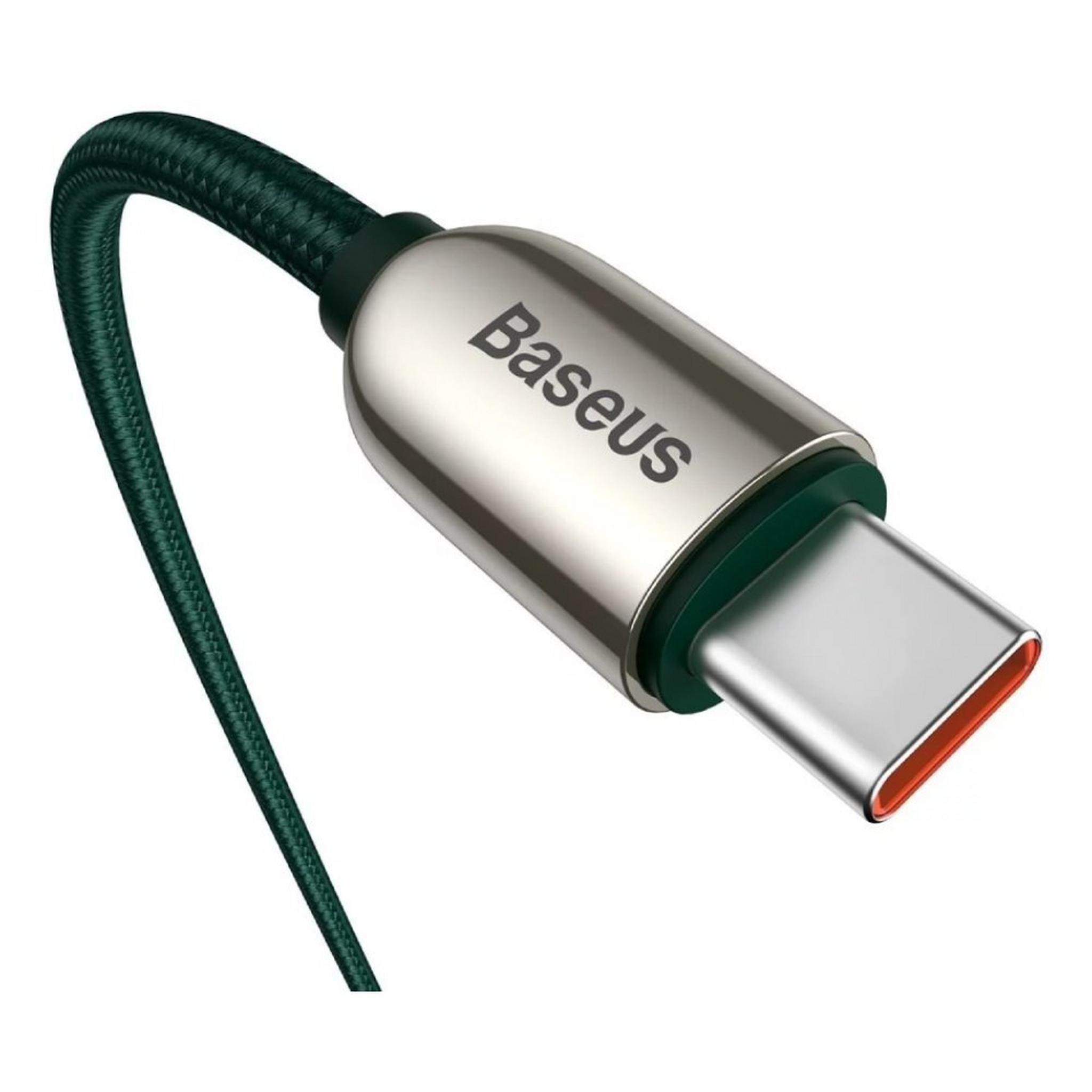 Baseus USB-C to USB-C Display 100W Cable - 1m - Green