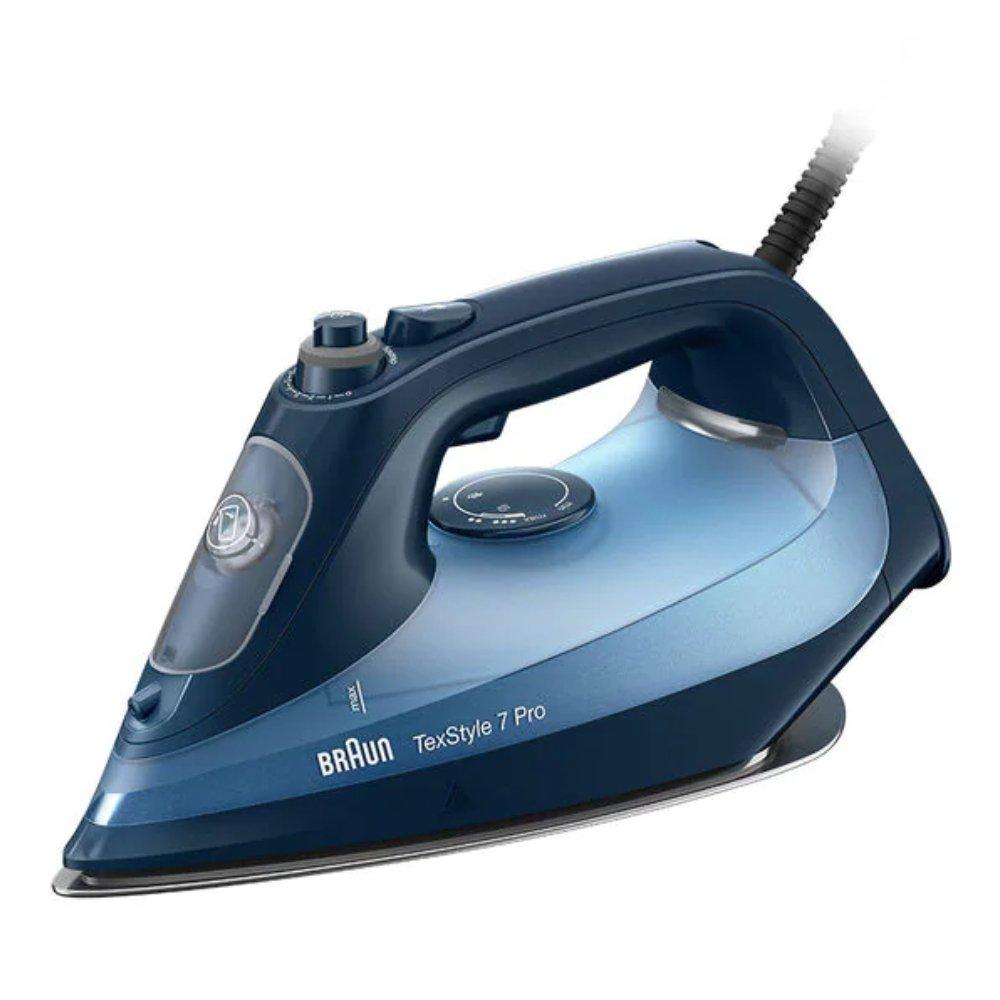 Buy Braun texstyle 7 pro steam iron, 300ml, 3000w, si7160bl - blue in Saudi Arabia