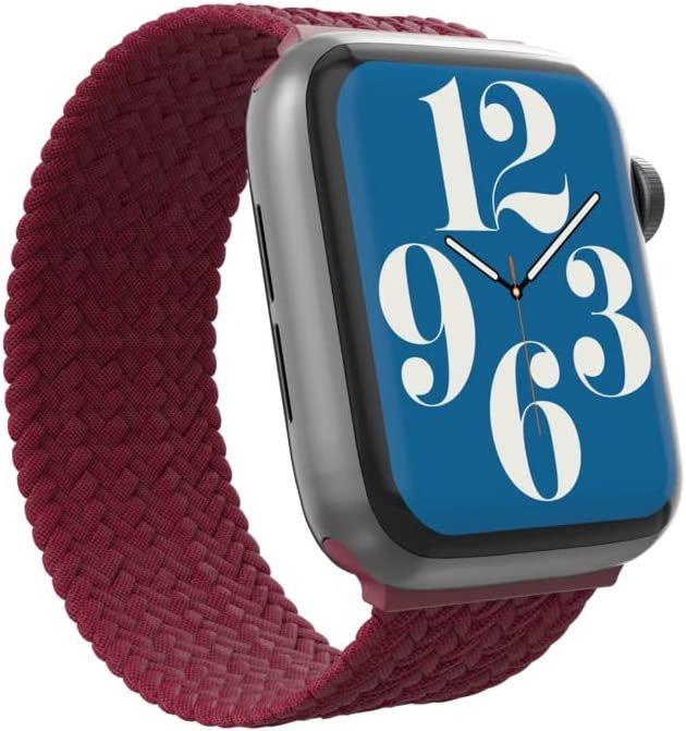 Gear4 Braided Bands for Apple Watch 41/40/38mm - Medium - Maroon
