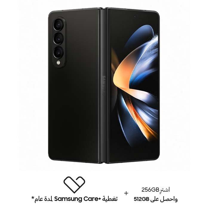 اطلب مسبقاً هاتف سامسونج جالكسي Z فولد 4 5 جي 256 جيجابايت - أسود فانتوم