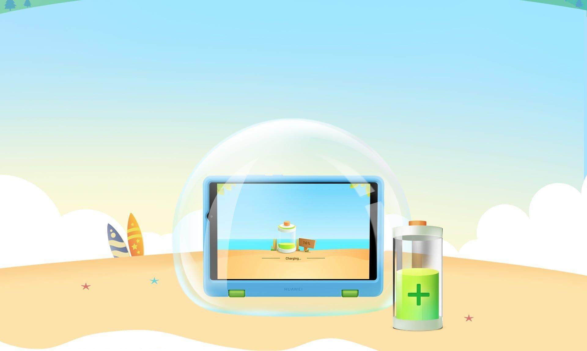 تابلت هواوي ميت باد تي 8 إصدار خاص للاطفال، واي فاي، 16 جيجابايت، 4 جي، 8 بوصة - أزرق