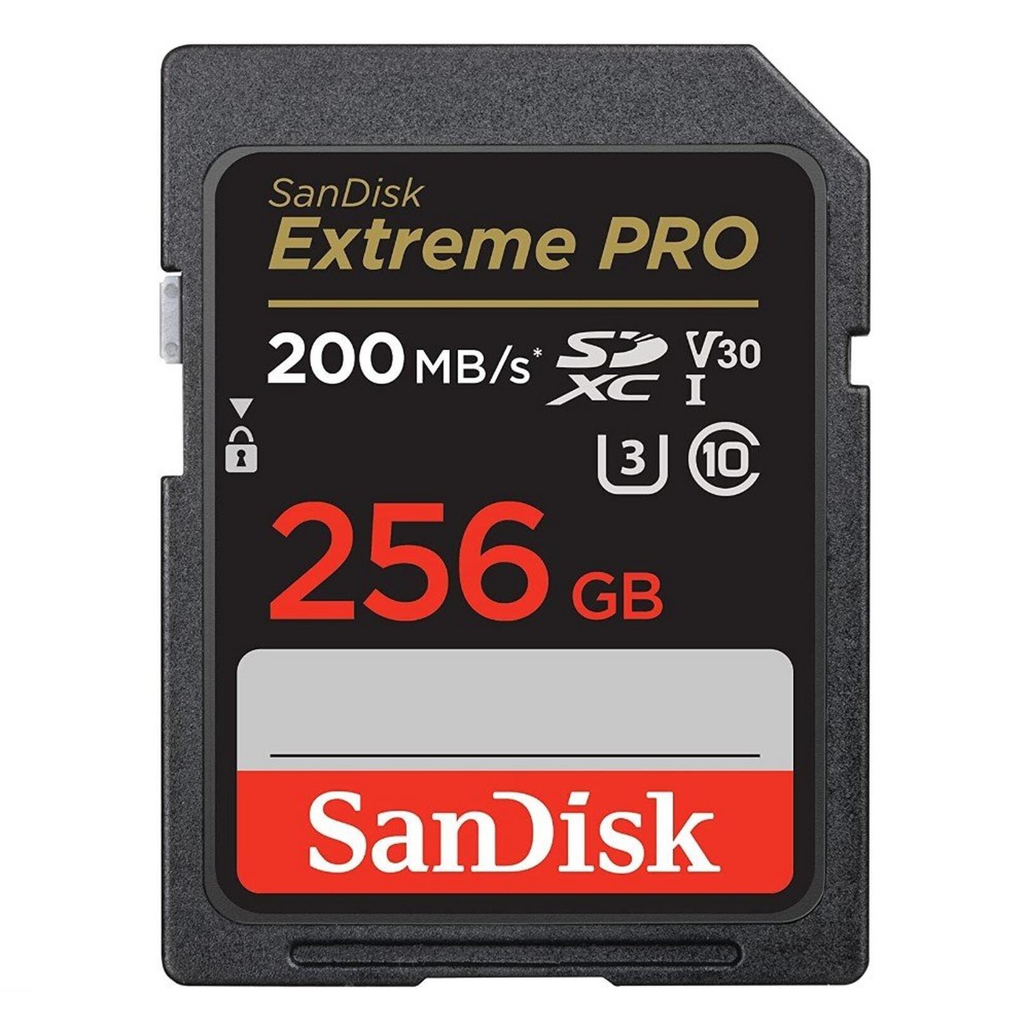 Sandisk Extreme Pro UHS SD Card, 256GB - SDSDXXD-256G-GN4IN