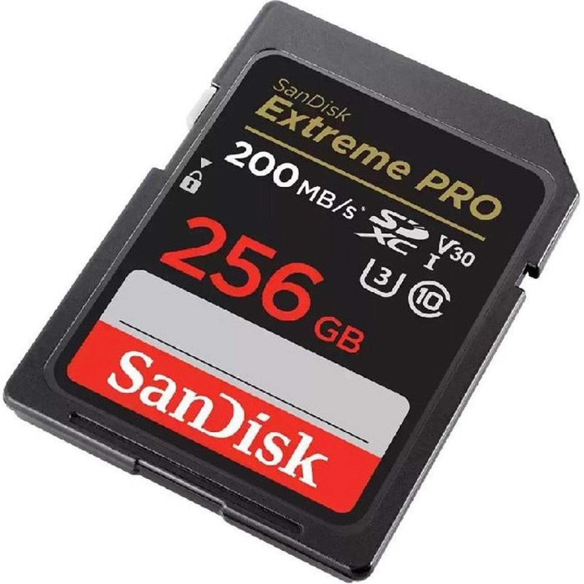 بطاقة ذاكرة اكستريم برو يو اتش اس من سانديسك, بسعة 256 جيجابايت, SDSDXXD-256G-GN4IN