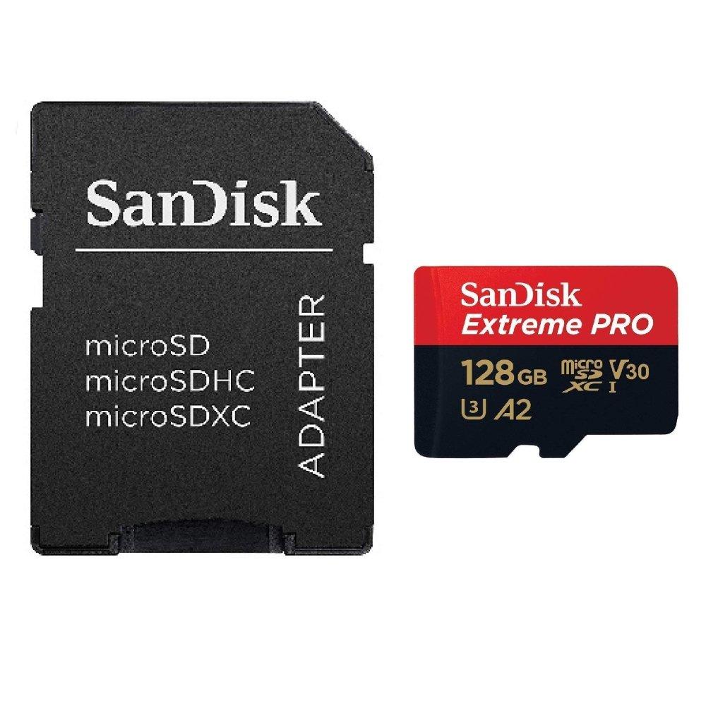 SanDisk 128GB Extreme PRO® microSD™ UHS-I Card with Adapter