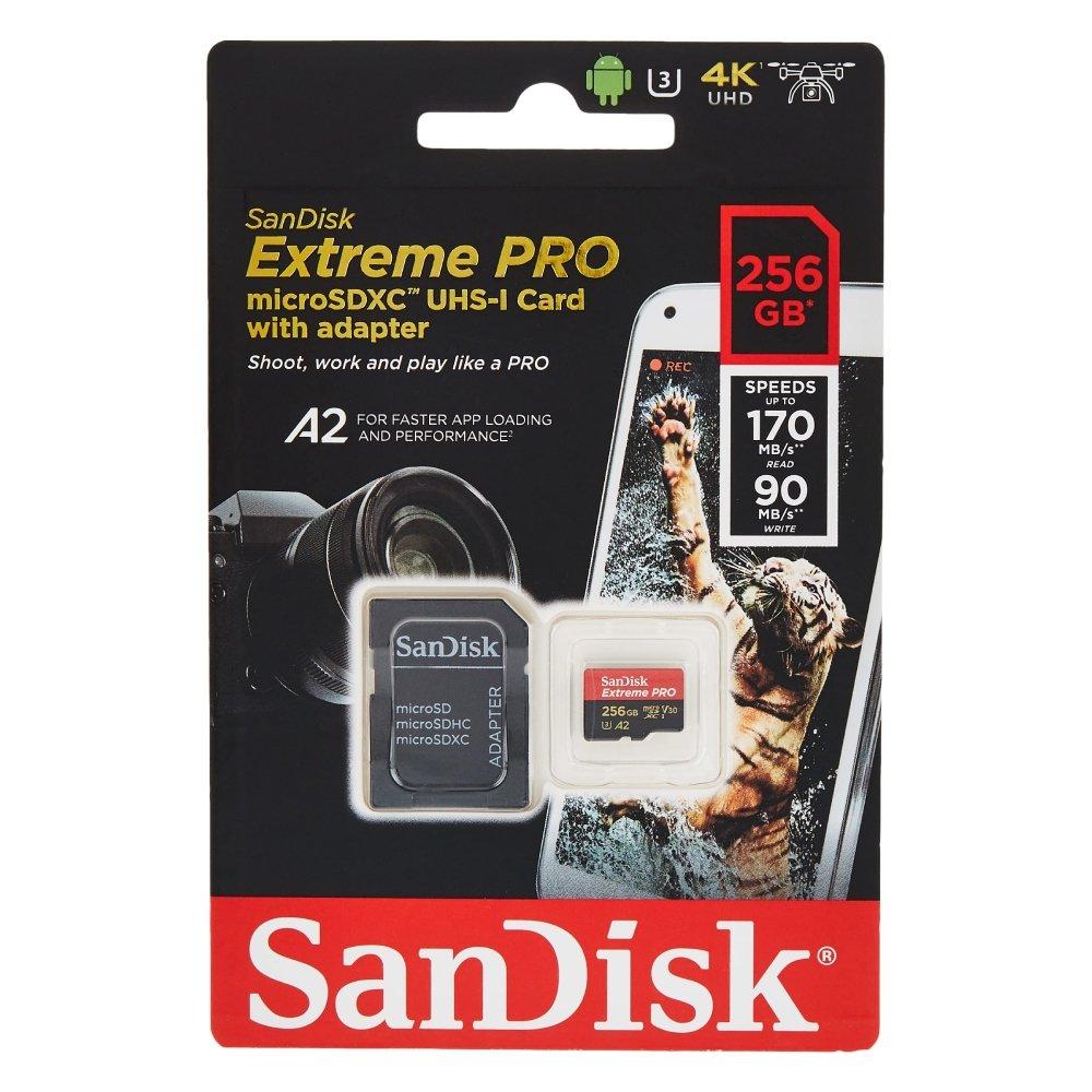SanDisk 256GB Extreme PRO® microSD™ UHS-I Card with Adapter