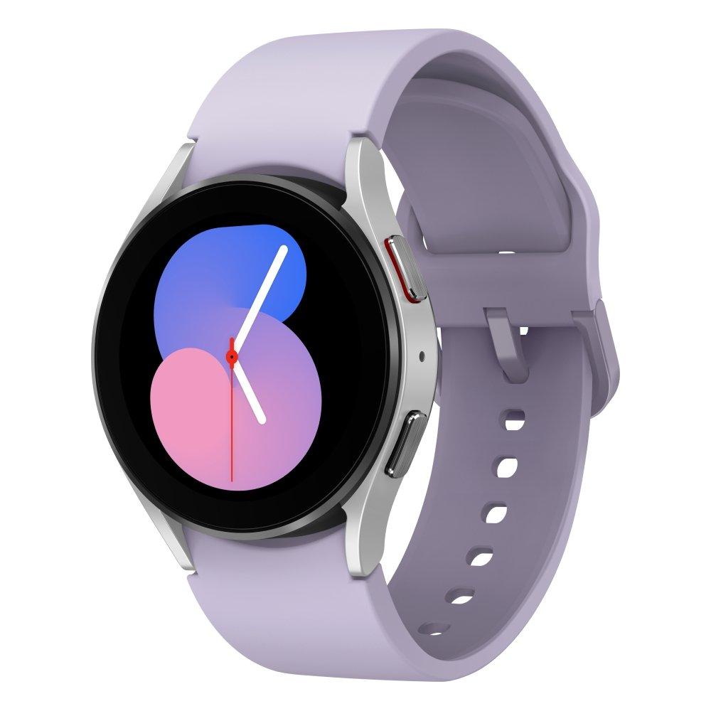 Samsung Galaxy Watch 5, 40mm, Rubber Strap - Silver