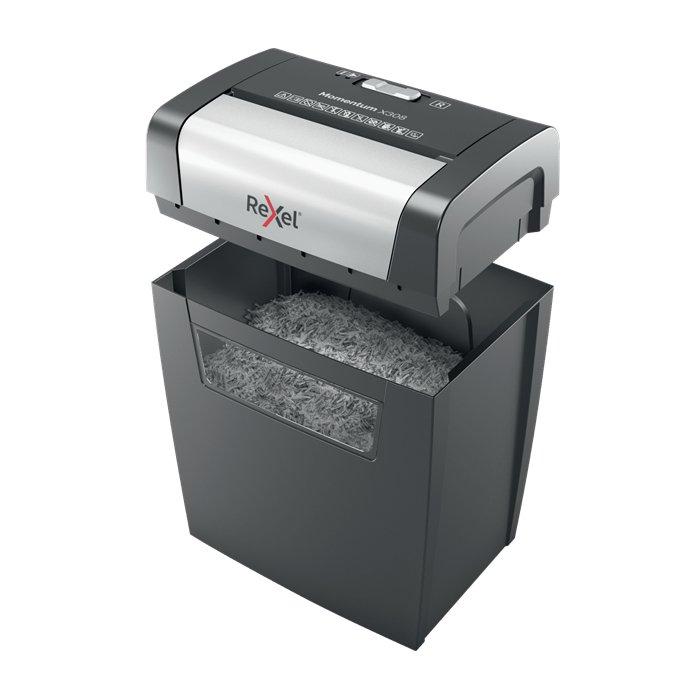 Rexel Momentum X308 Cross Cut Paper Shredder, 2104570 – Grey