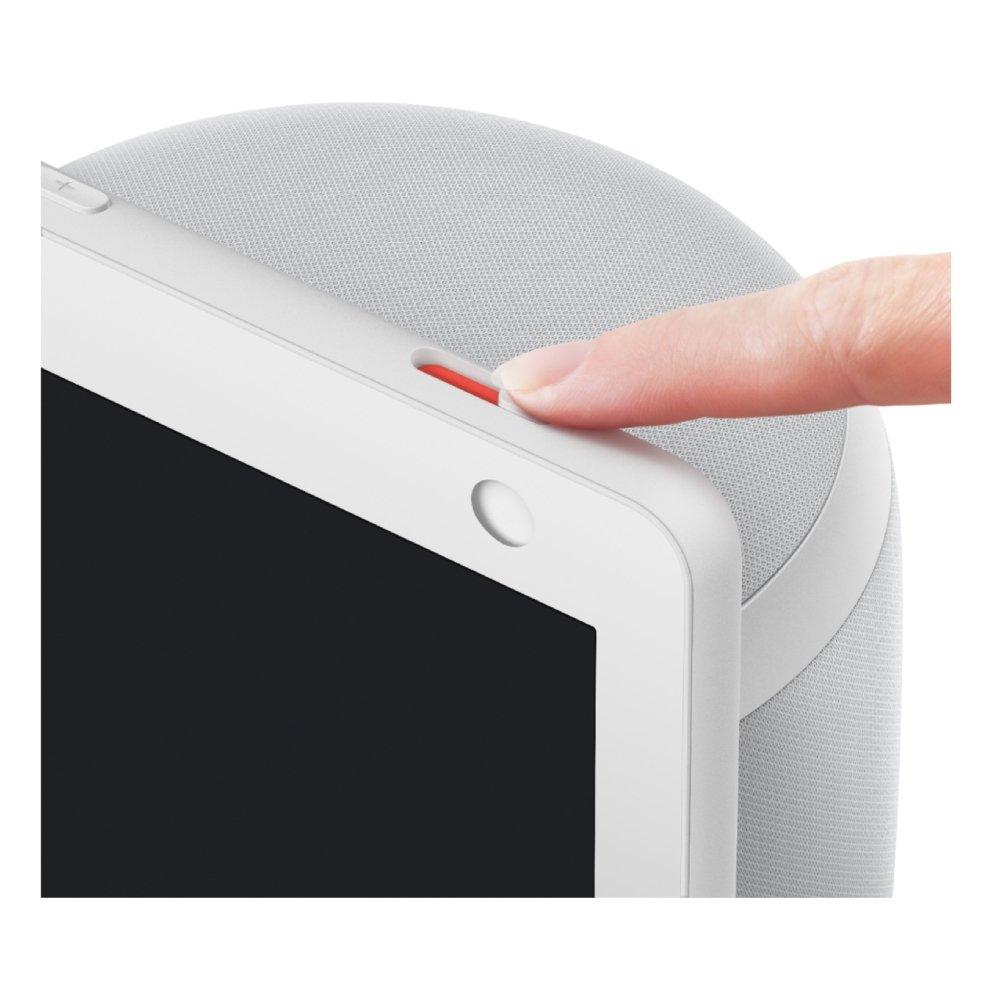 جهاز عرض ايكو شو الجيل الثالث مع اليكسا من امازون، شاشة 10.1 بوصة عالية الدقة ذكية، 13 ميجابكسل - أبيض جليدي