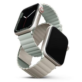 Buy Uniq revix reversible magnetic apple watch strap 41mm sage/beige in Kuwait