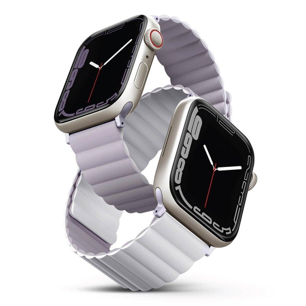 Buy Uniq revix reversible strap for apple watch 45mm - white in Kuwait