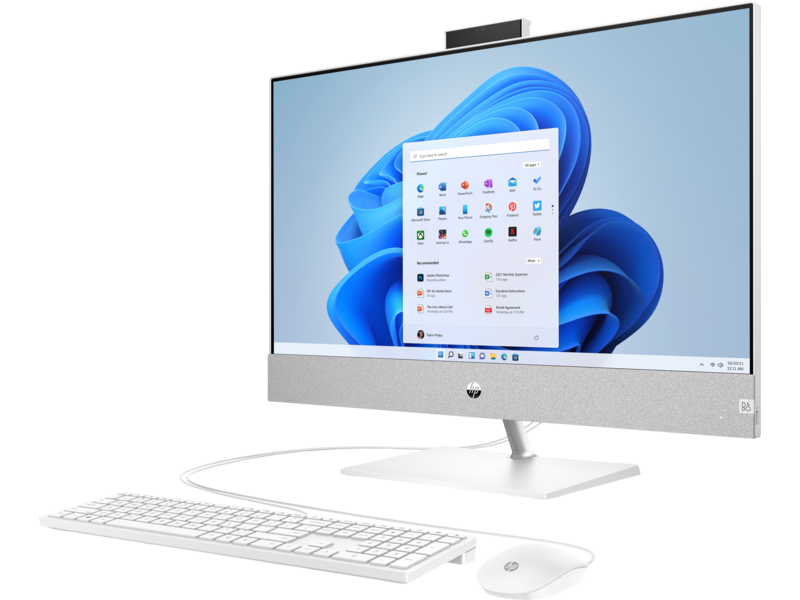 HP Pavilion 27" All-in-One 27-ca1000ne - Intel Core i7, 12Gen - 12-Cores - RTX 3050 - 27" Touch Screen – White