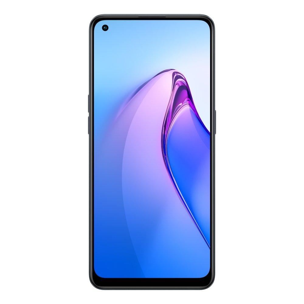 هاتف أوبو رينو 8 زيد 5جي بسعة 128 جيجابايت - أسود