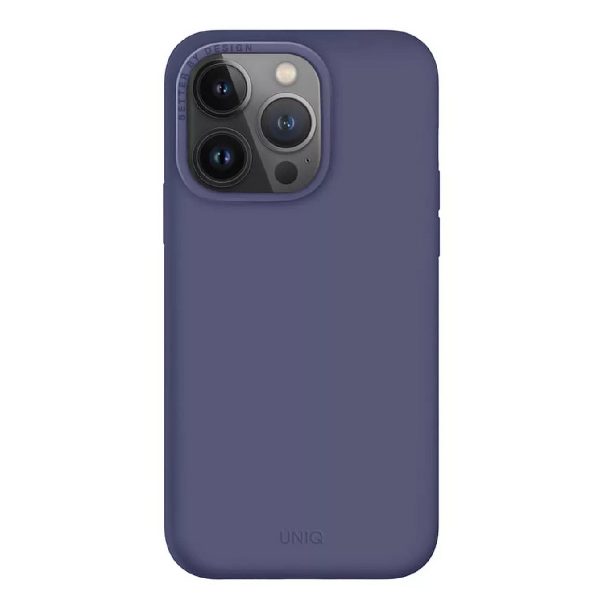 Uniq Hybrid Lino Case for iPhone 14 Pro - Purple