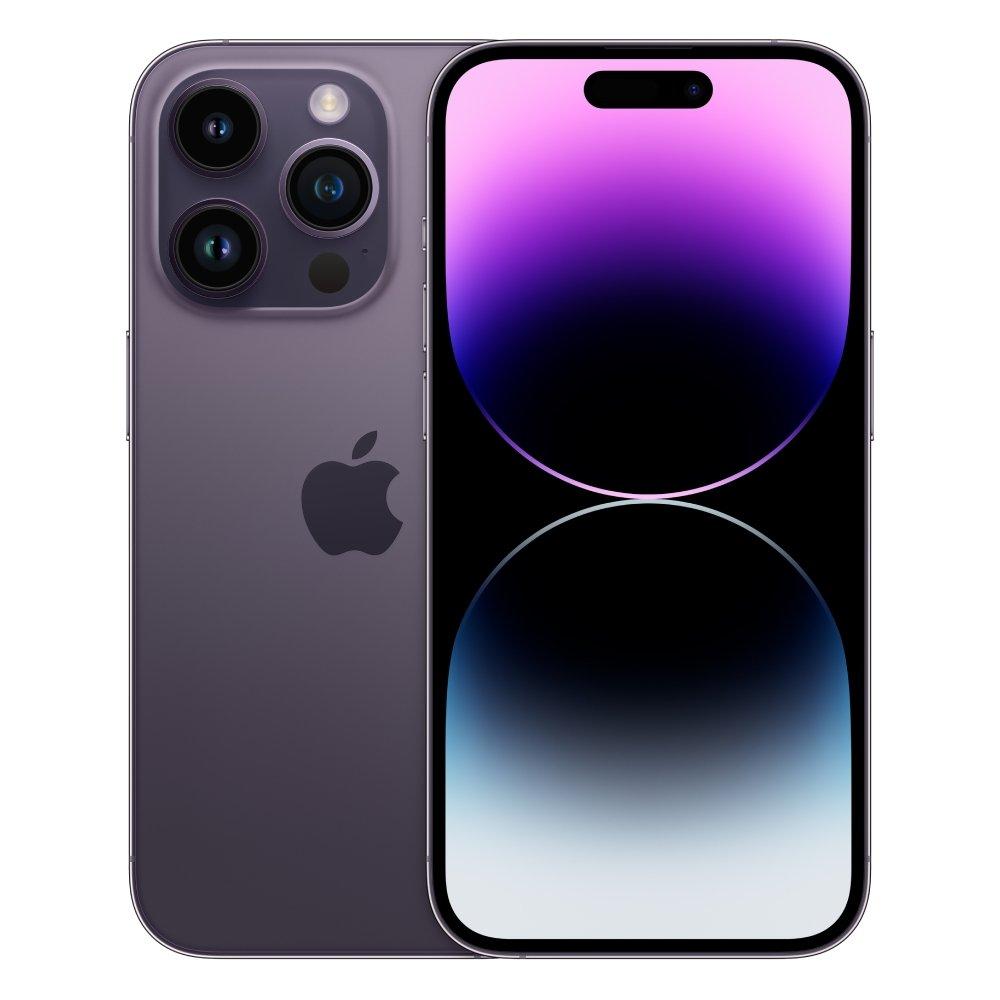 Buy Apple iphone 14 pro 5g 256gb - deep purple in Saudi Arabia
