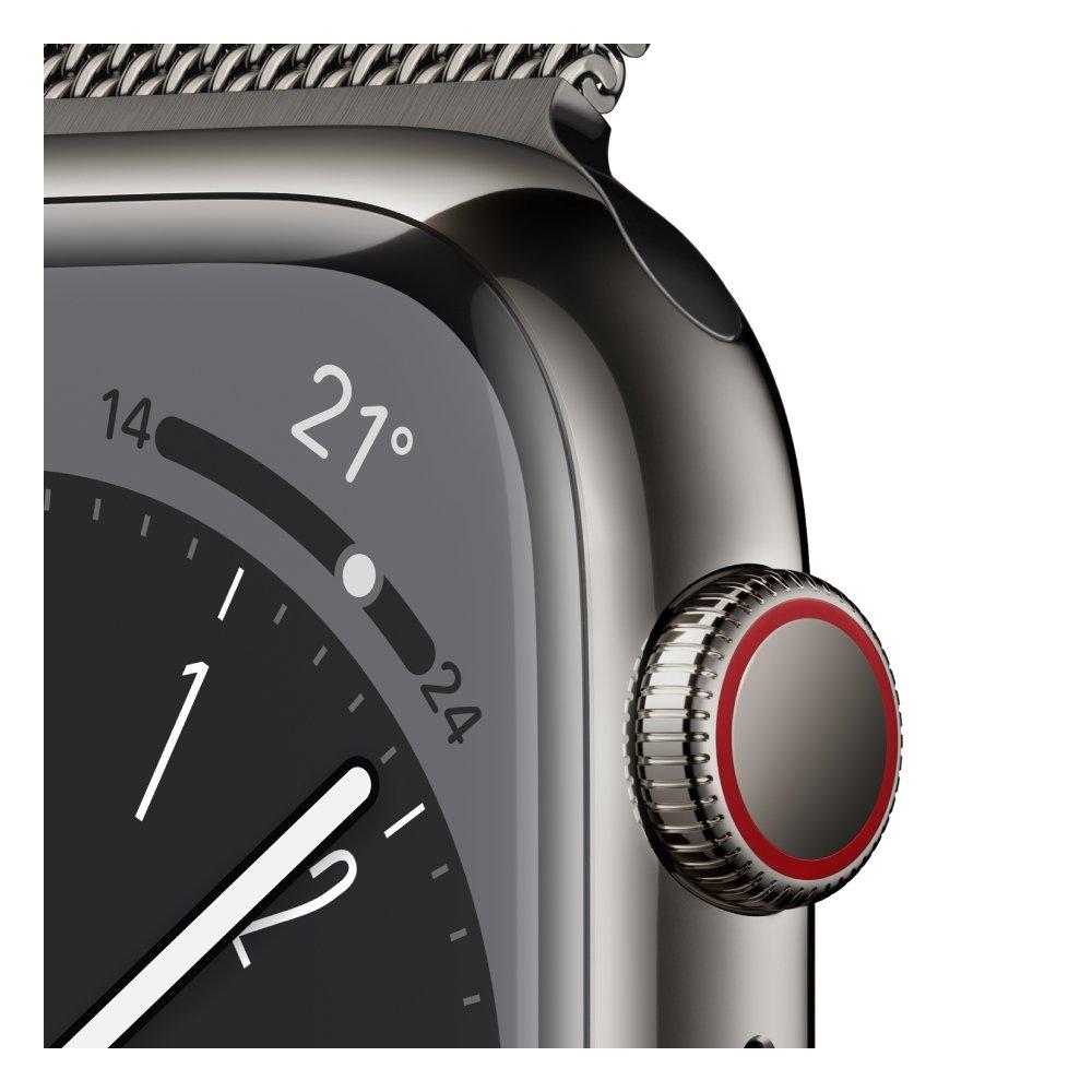 Pre Order Apple Watch S8 Cellular 41mm - Graphite Milanese Loop