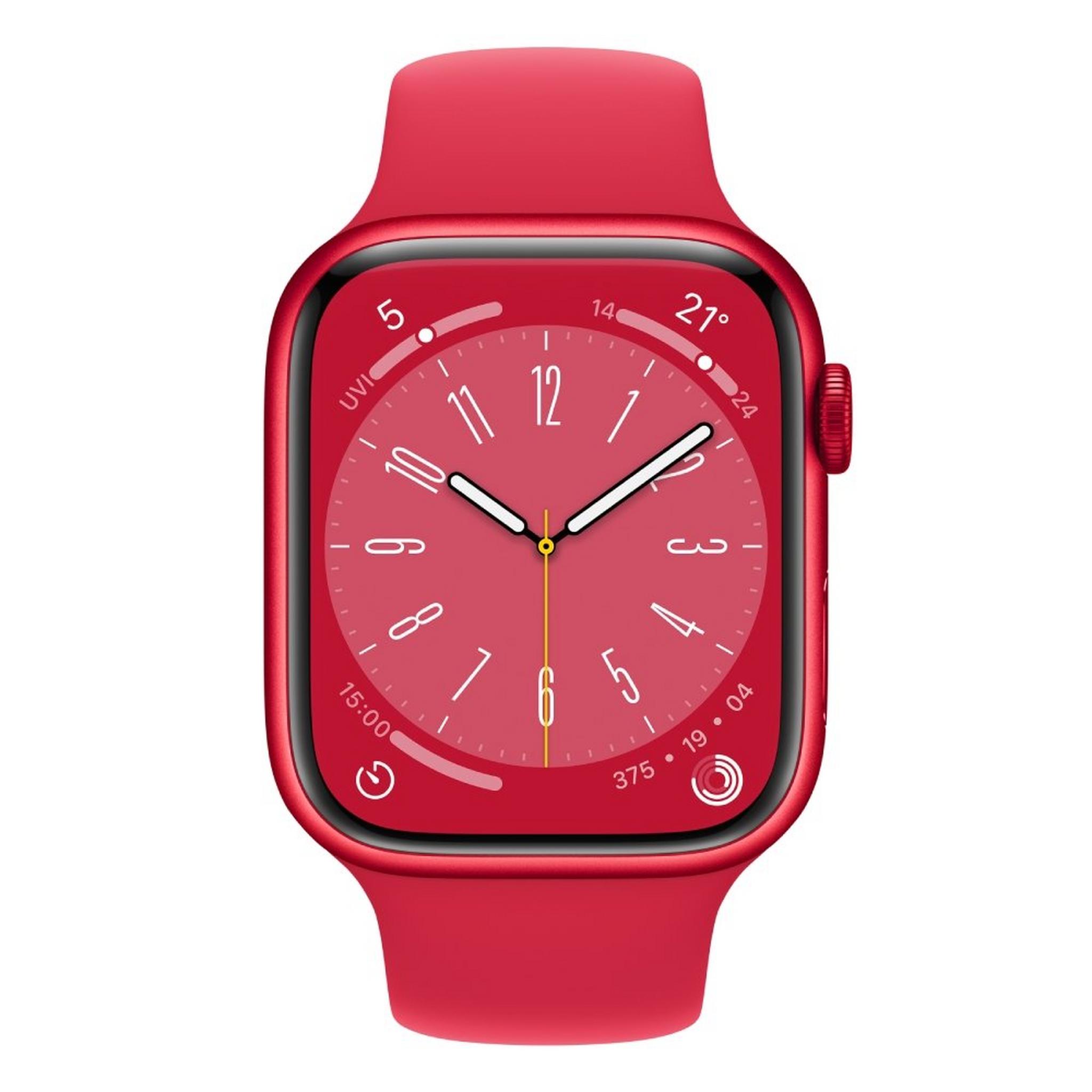 Pre Order Apple Watch S8 GPS 45mm - Red Sport Band