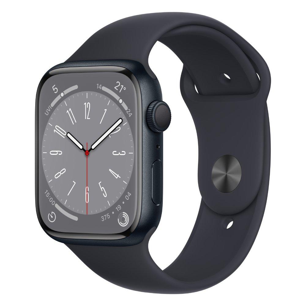 Apple Watch Series 8 GPS, 45mm, Aluminium Body - Midnight Black