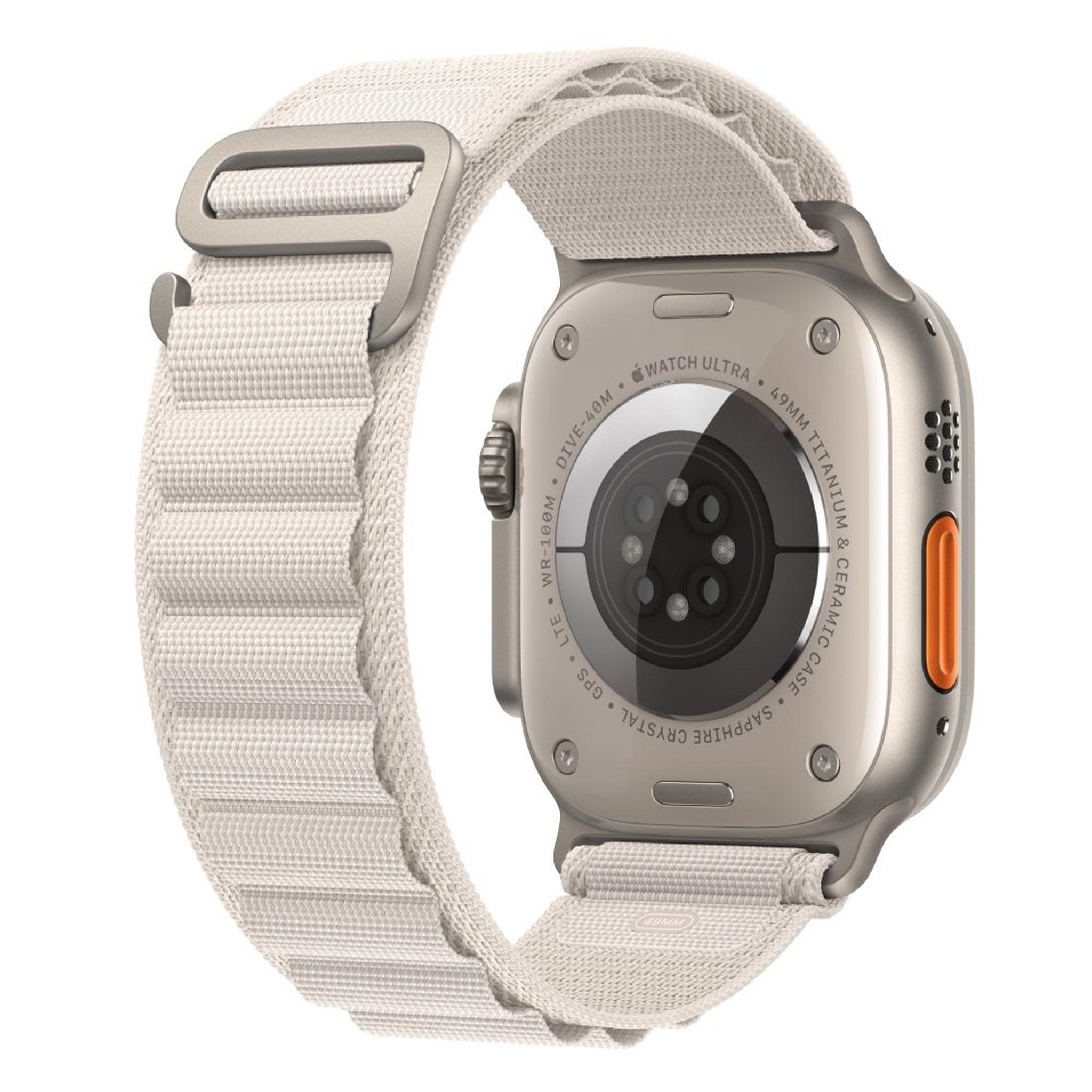 Apple Watch Ultra GPS + Cellular, 49mm Titanium Case with Starlight