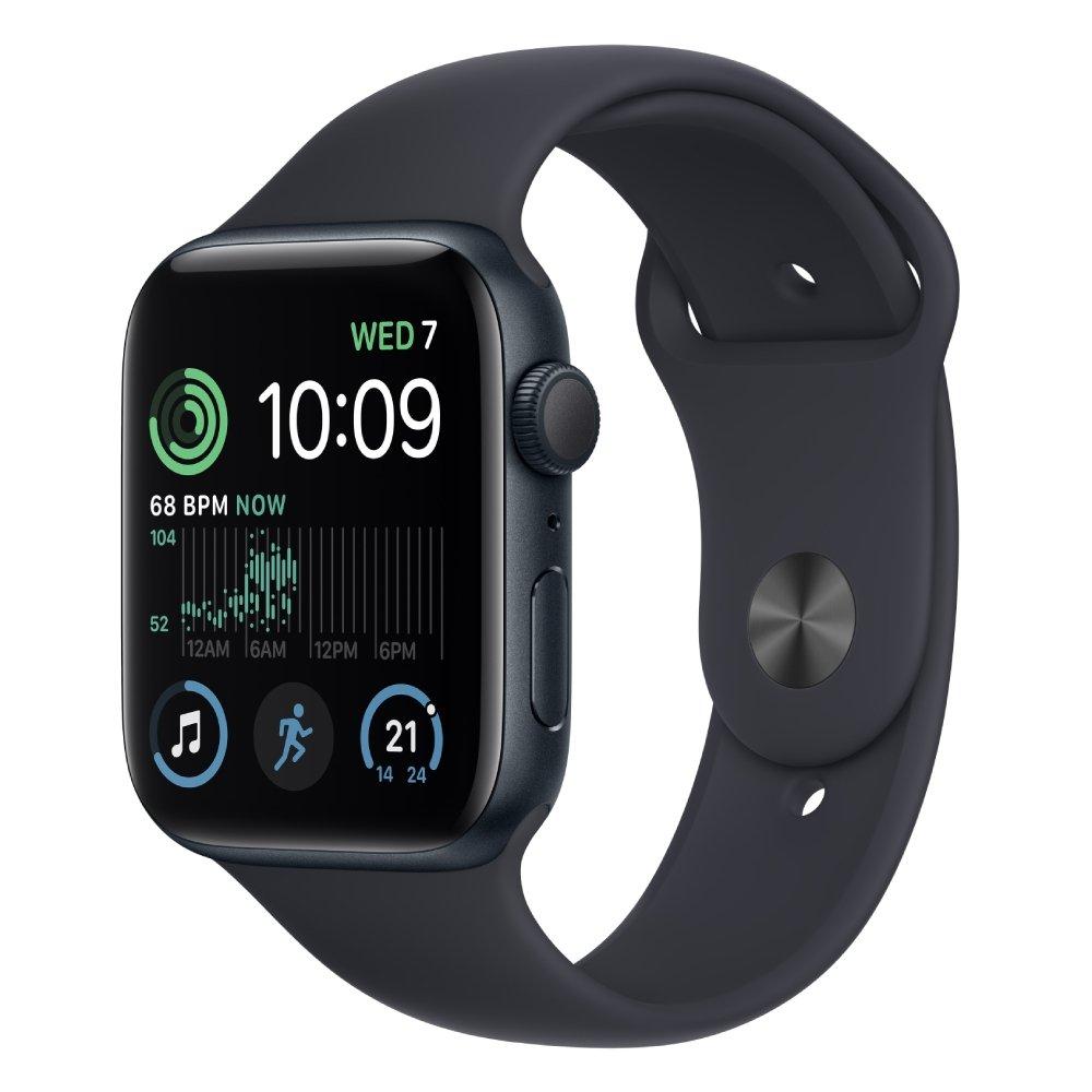Buy Apple watch se gps 40mm midnight aluminium case with midnight sport band - regular in Saudi Arabia