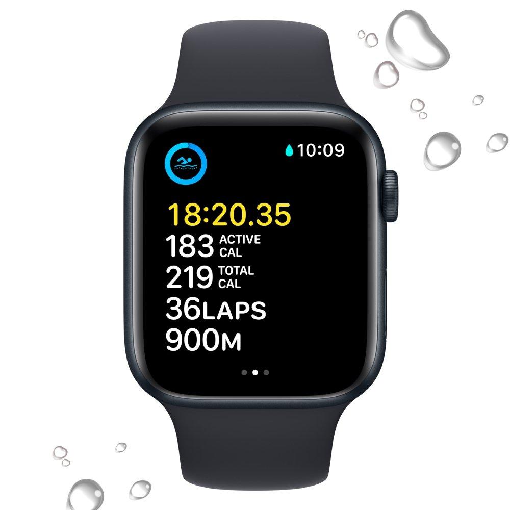 Apple Watch SE GPS 40mm Midnight Aluminium Case with Midnight Sport Band - Regular
