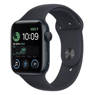 Buy Apple watch se gps 44mm, aluminium body, sport band - midnight in Saudi Arabia