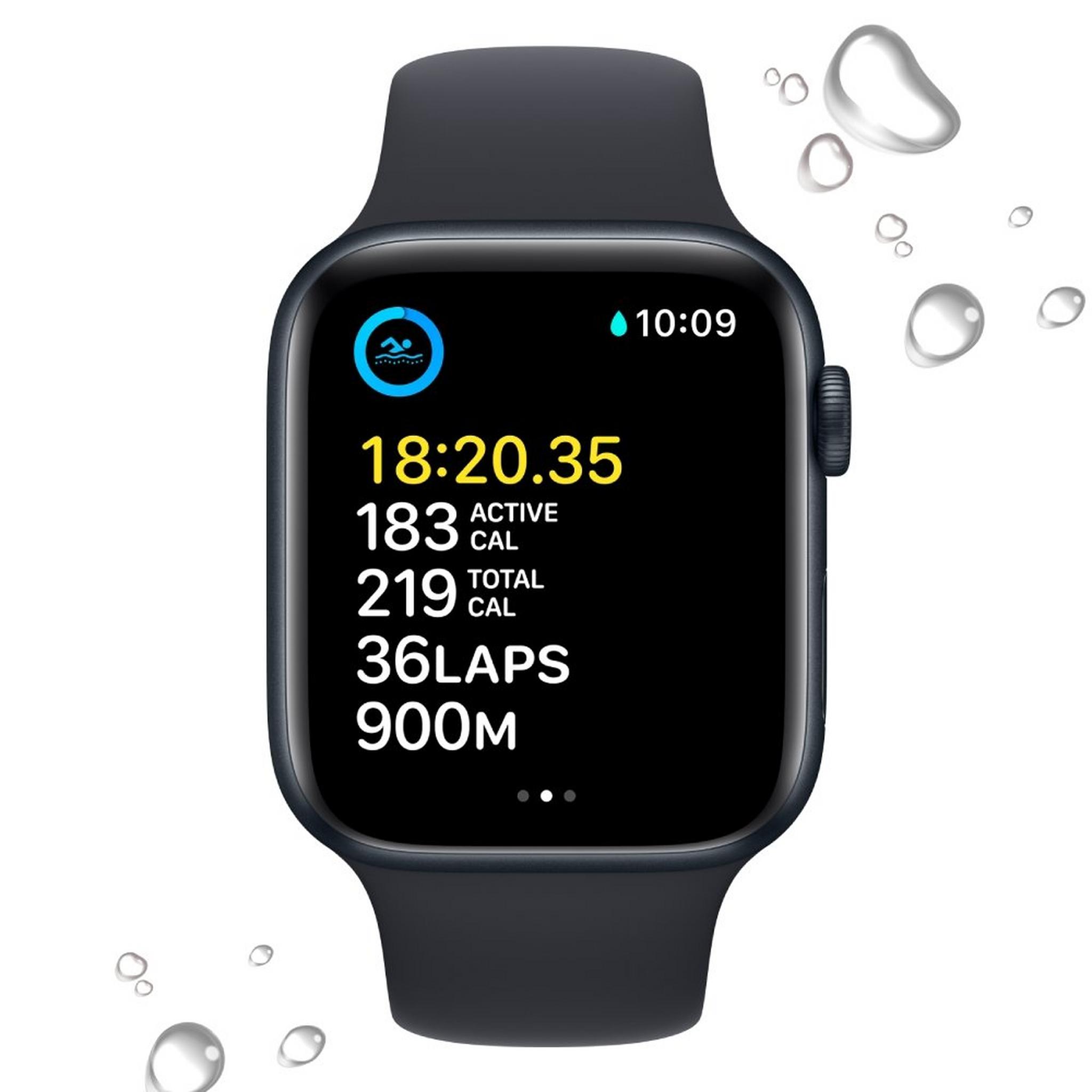 Apple Watch SE GPS + Cellular 40mm Midnight Aluminium Case with Midnight Sport Band - Regular