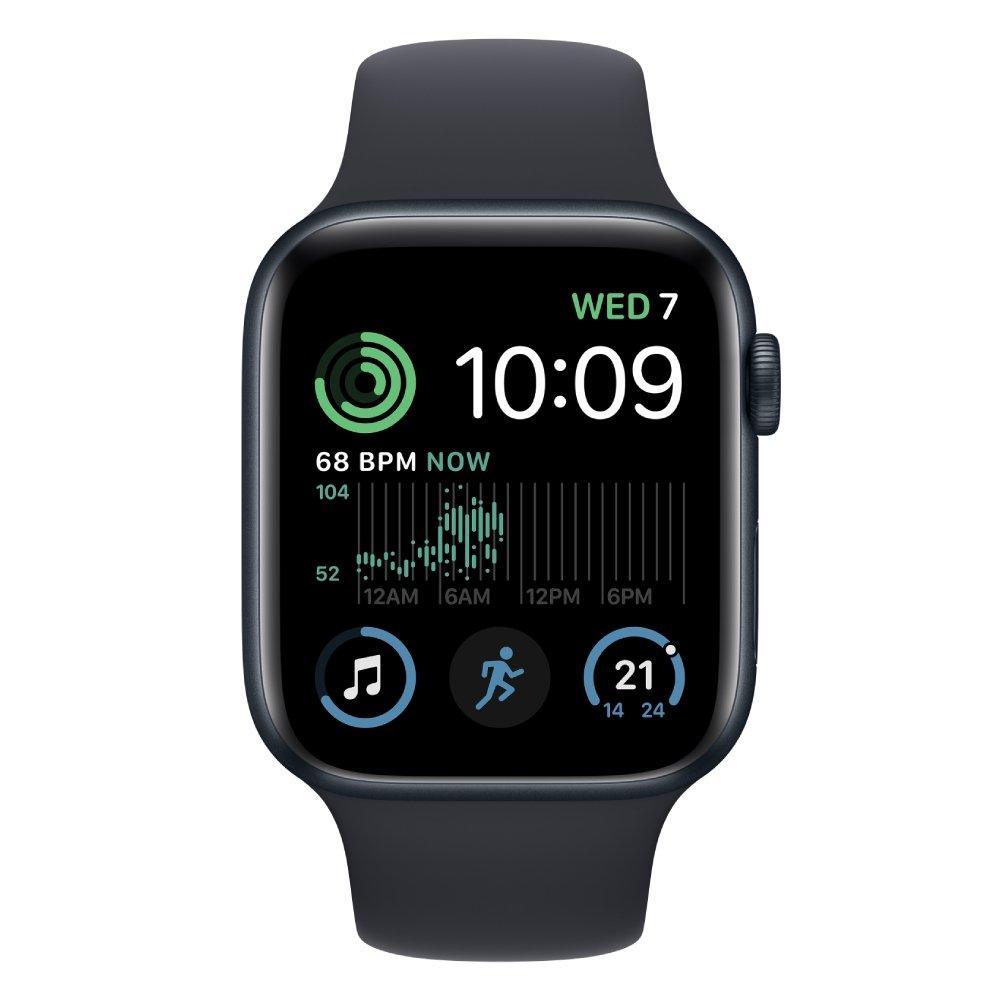 Apple Watch SE GPS + Cellular 44mm Midnight Aluminium Case with Midnight Sport Band - Regular