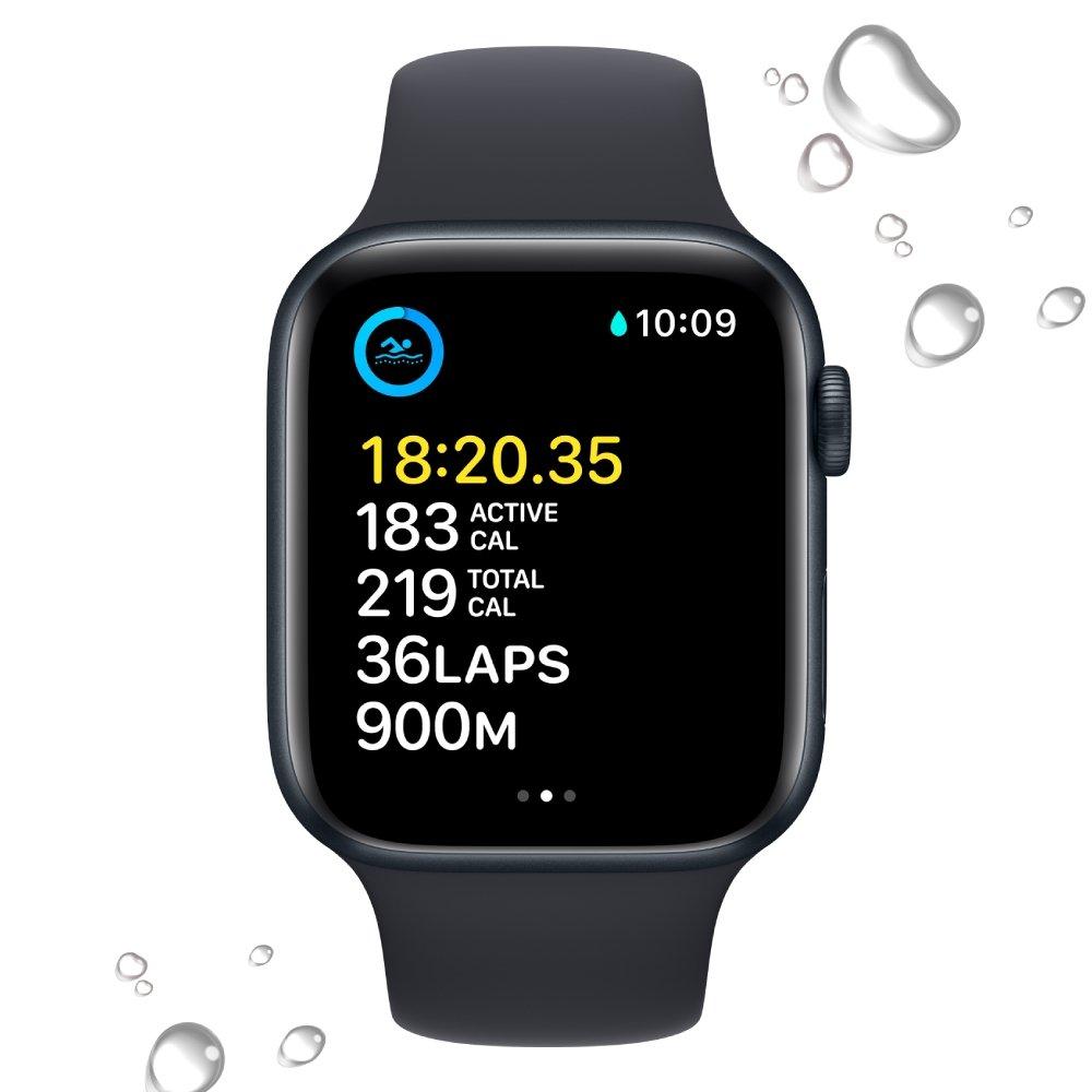 Apple Watch SE GPS + Cellular 44mm Midnight Aluminium Case with Midnight Sport Band - Regular