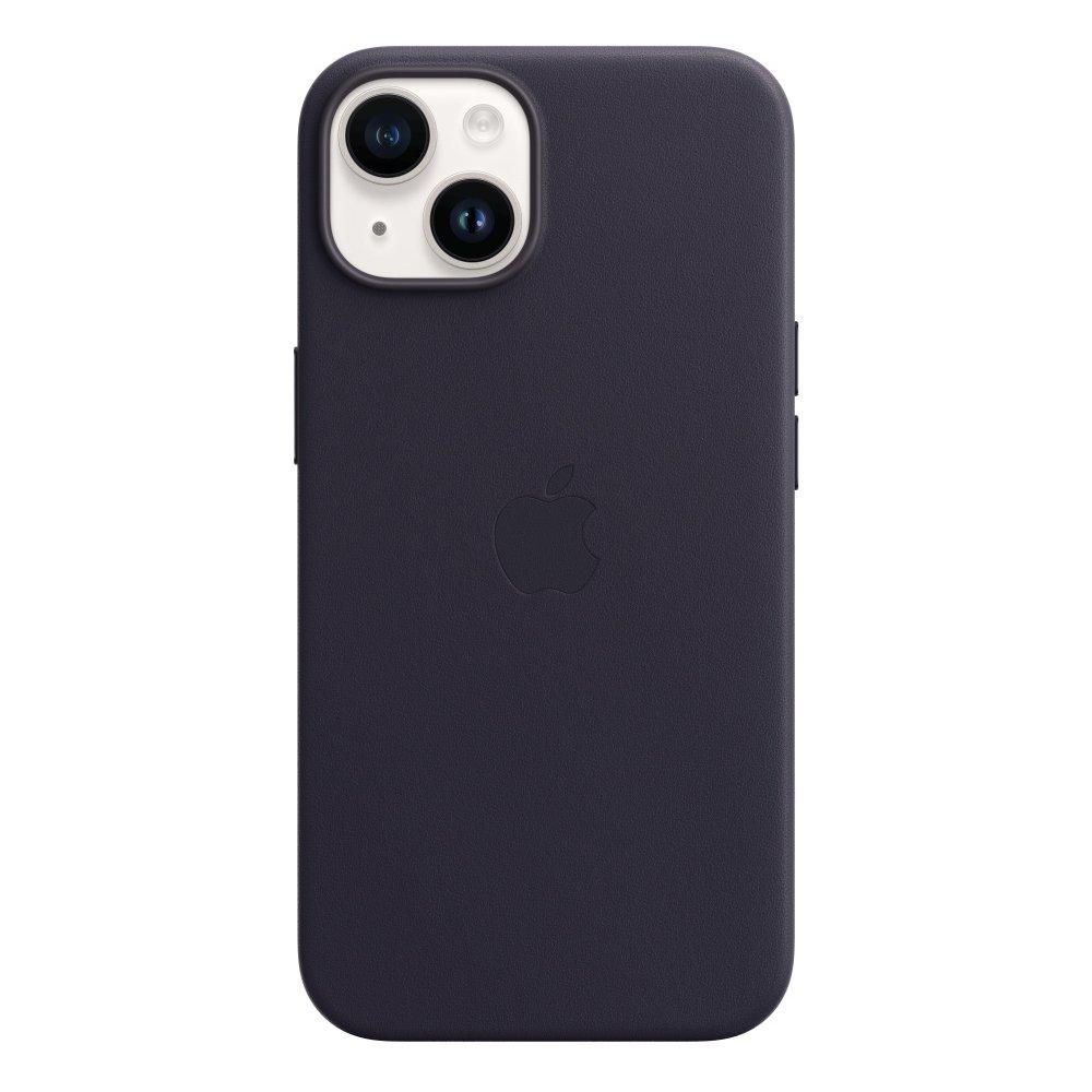 Buy Apple iphone 14  leather case w/magsafe - ink in Saudi Arabia