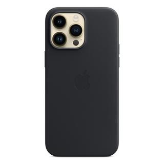 Buy Apple iphone 14 pro max leather case w/magsafe - midnight in Saudi Arabia