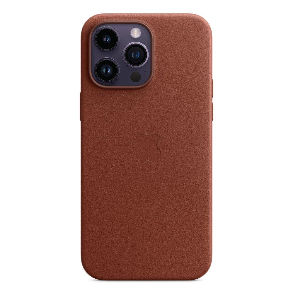 Buy Apple iphone 14 pro max leather case w/magsafe - umber in Kuwait