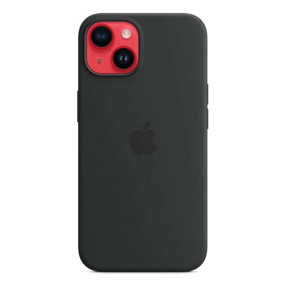 Buy Apple iphone 14 silicone case w/magsafe - midnight in Saudi Arabia