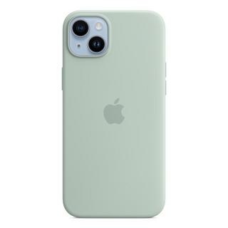 Buy Apple iphone 14 plus silicone case w/magsafe - succulent blue in Saudi Arabia